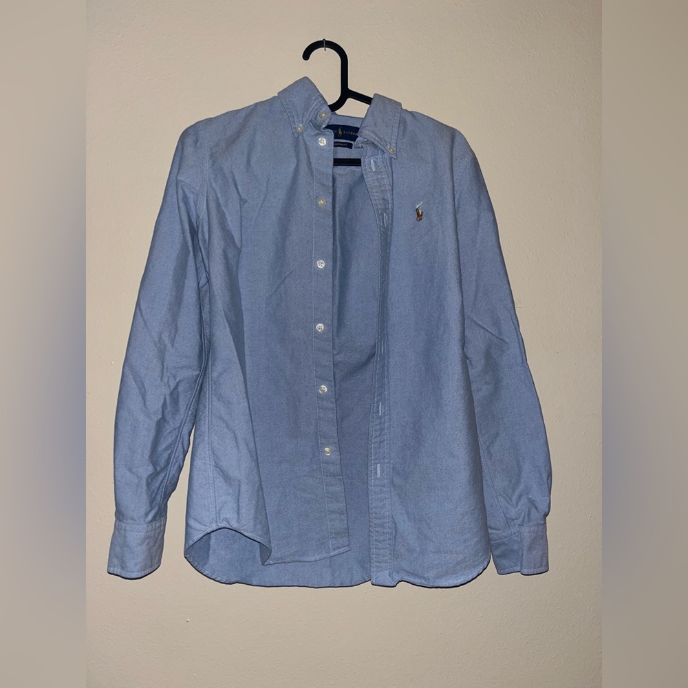 Ralph Lauren blue polo shirt